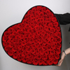 100 Roses in Heart Box