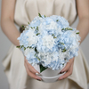 Rose Dome with Blue Hydrangea