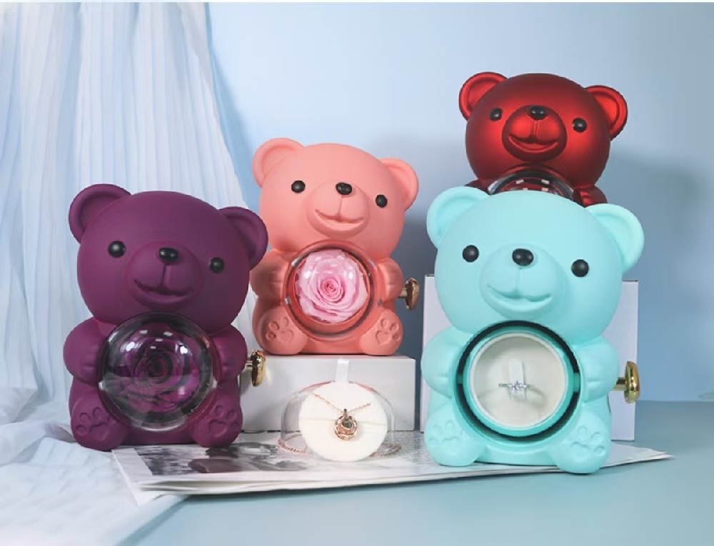 Rotating Rose Bear (2)