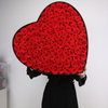 100 Roses in Heart Box