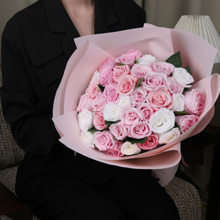 Artificial Stem with Preserved Roses