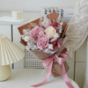 Preserved Card Powder Rose Bouquet