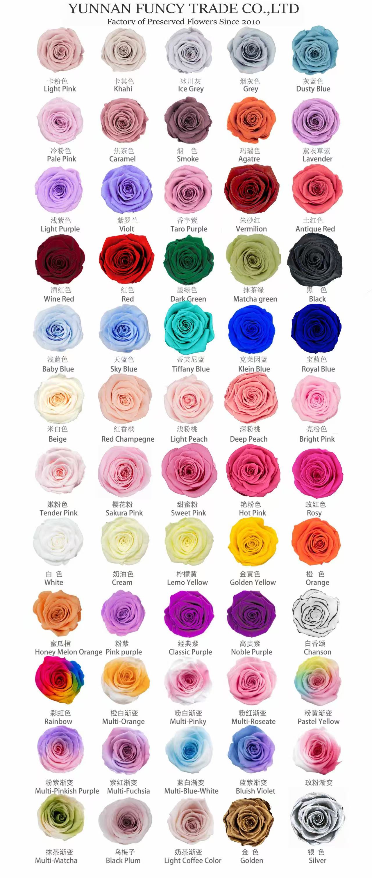 rose color chart