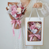 Preserved Card Powder Rose Bouquet