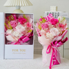 Preserved Rosy Pink Rose Bouquet 