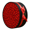 100 Roses in Round Box