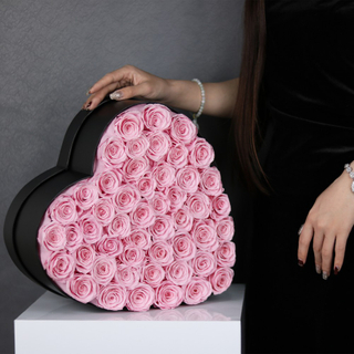 45 Roses in Heart Box