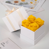 4 Roses in Square Box
