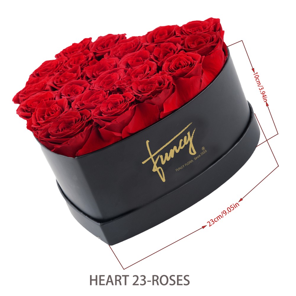 23 roses in heart box (1)